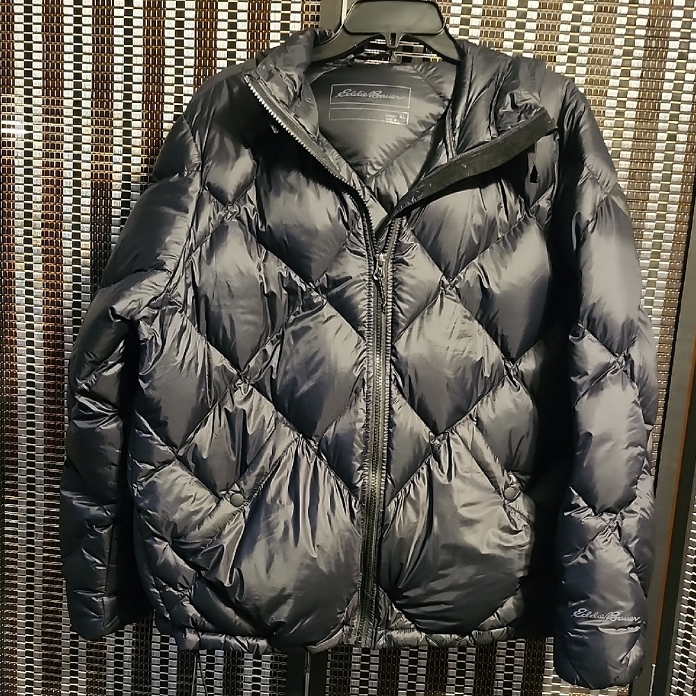 Eddie Bauer Quilted Black Jacket XL